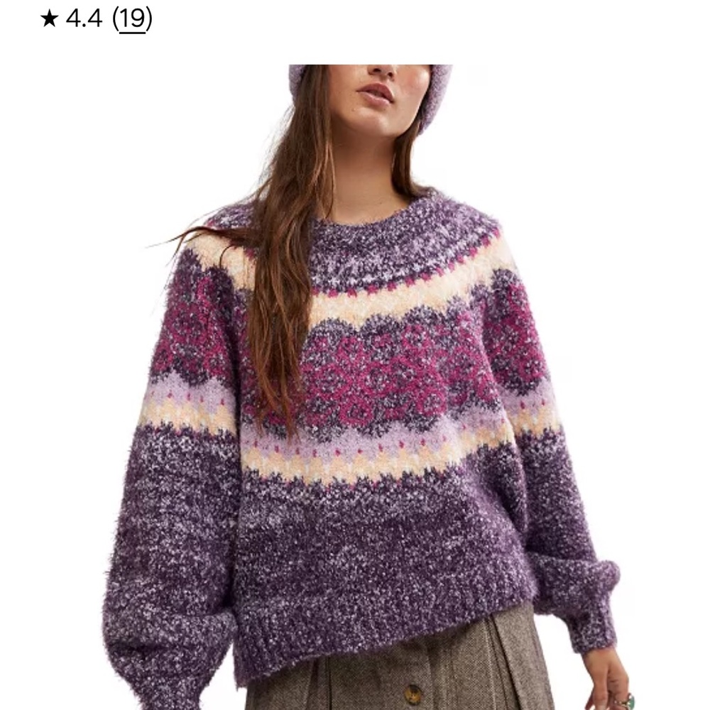 Free people festive frost sweater